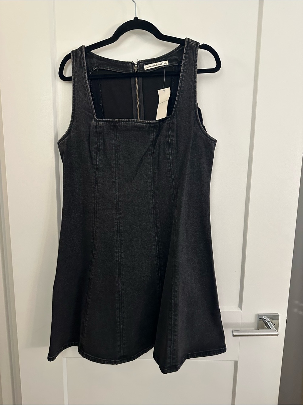 Abercrombie & Fitch Black Denim Mini Dress - Picture 2 of 6